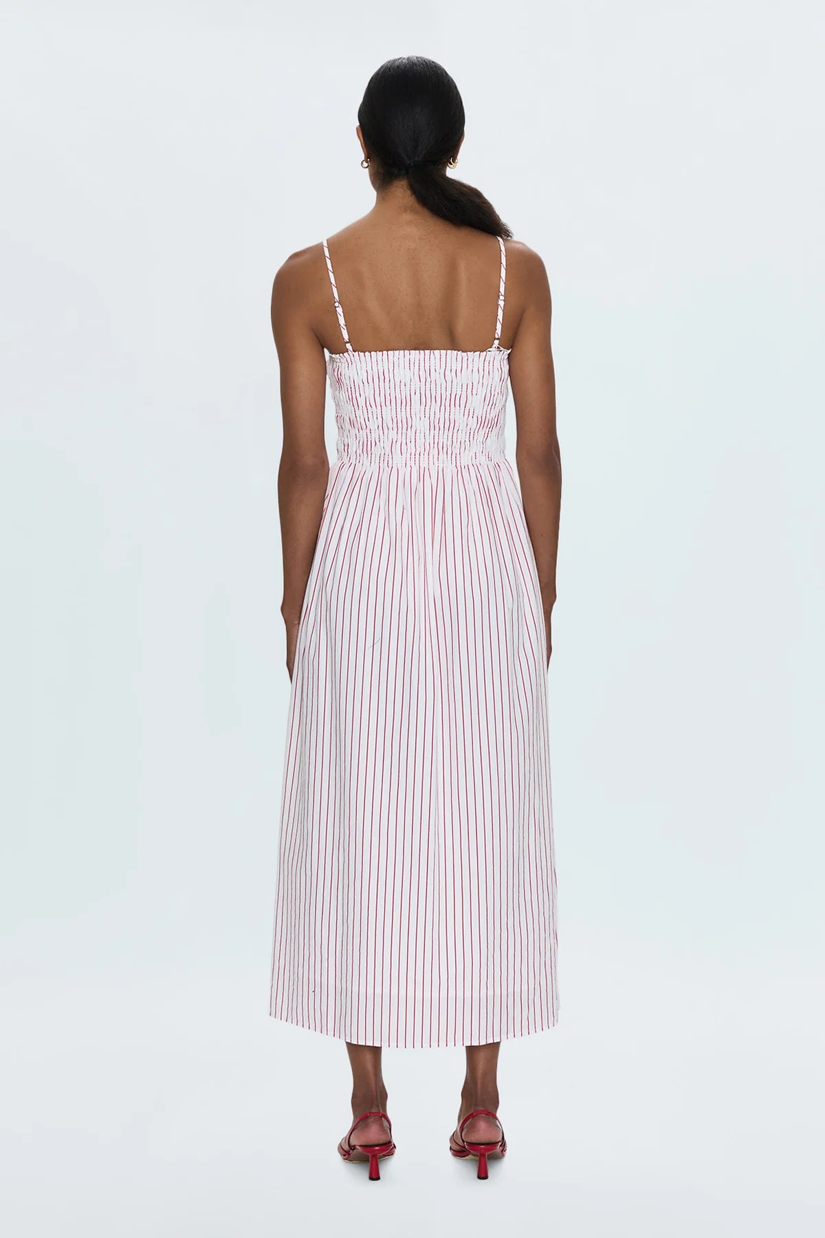 Pistola Bianca Shirred Bodice Dress