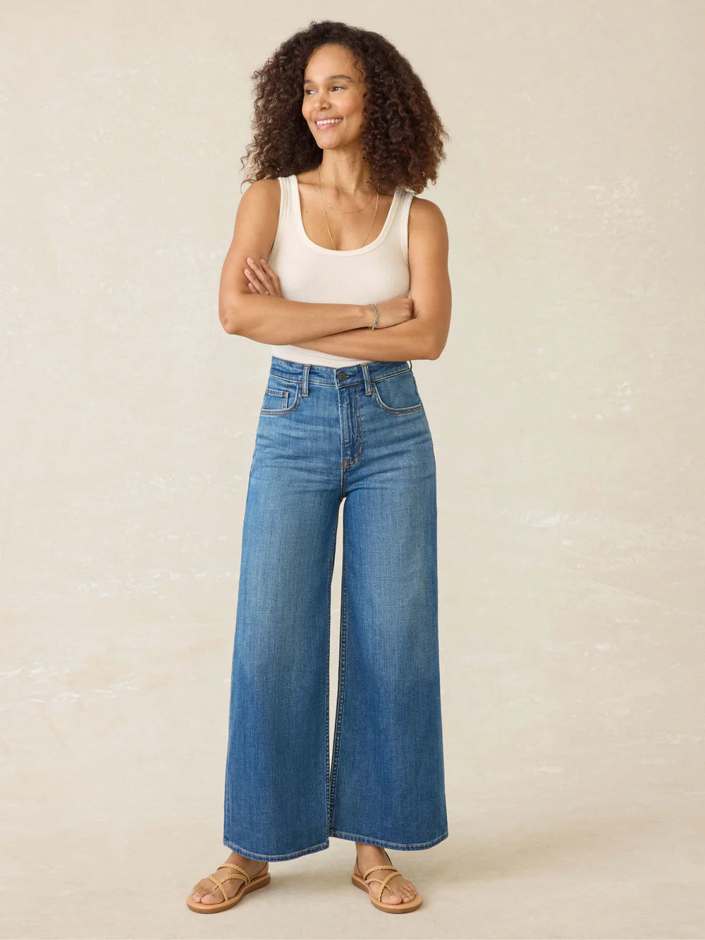 Faherty Saturday Denim Wide Leg