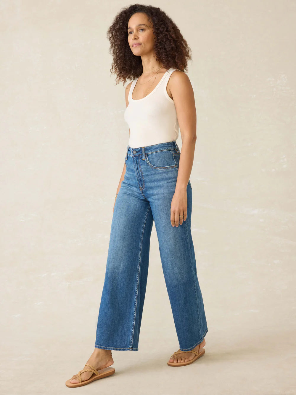 Faherty Saturday Denim Wide Leg