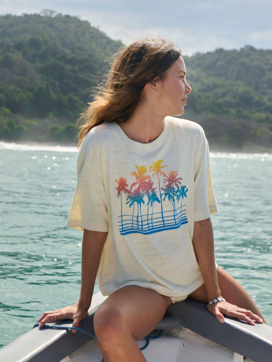 Faherty Women's Sunwashed Midweight Organic Vintage Tee