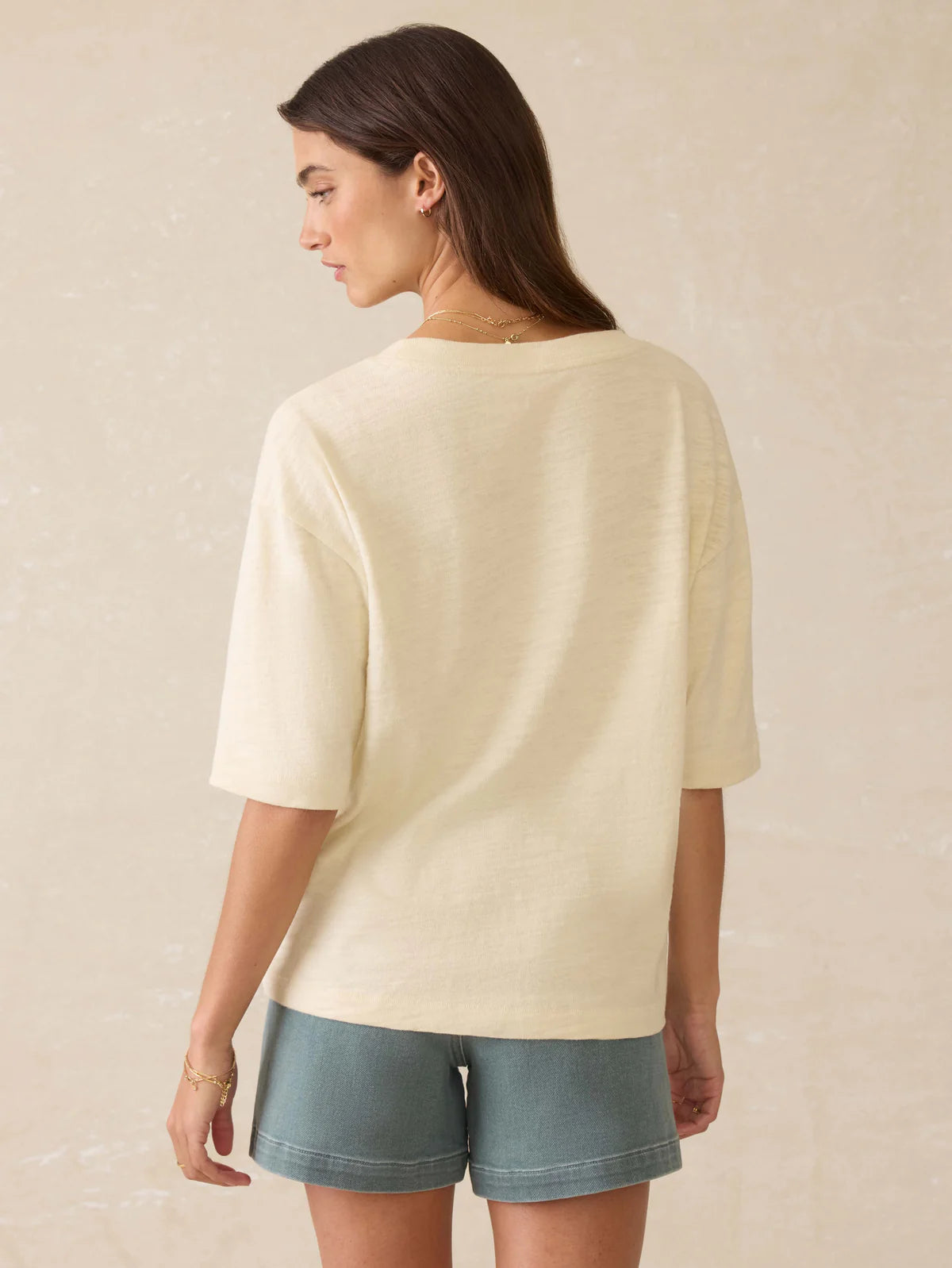 Faherty Women's Sunwashed Midweight Organic Vintage Tee