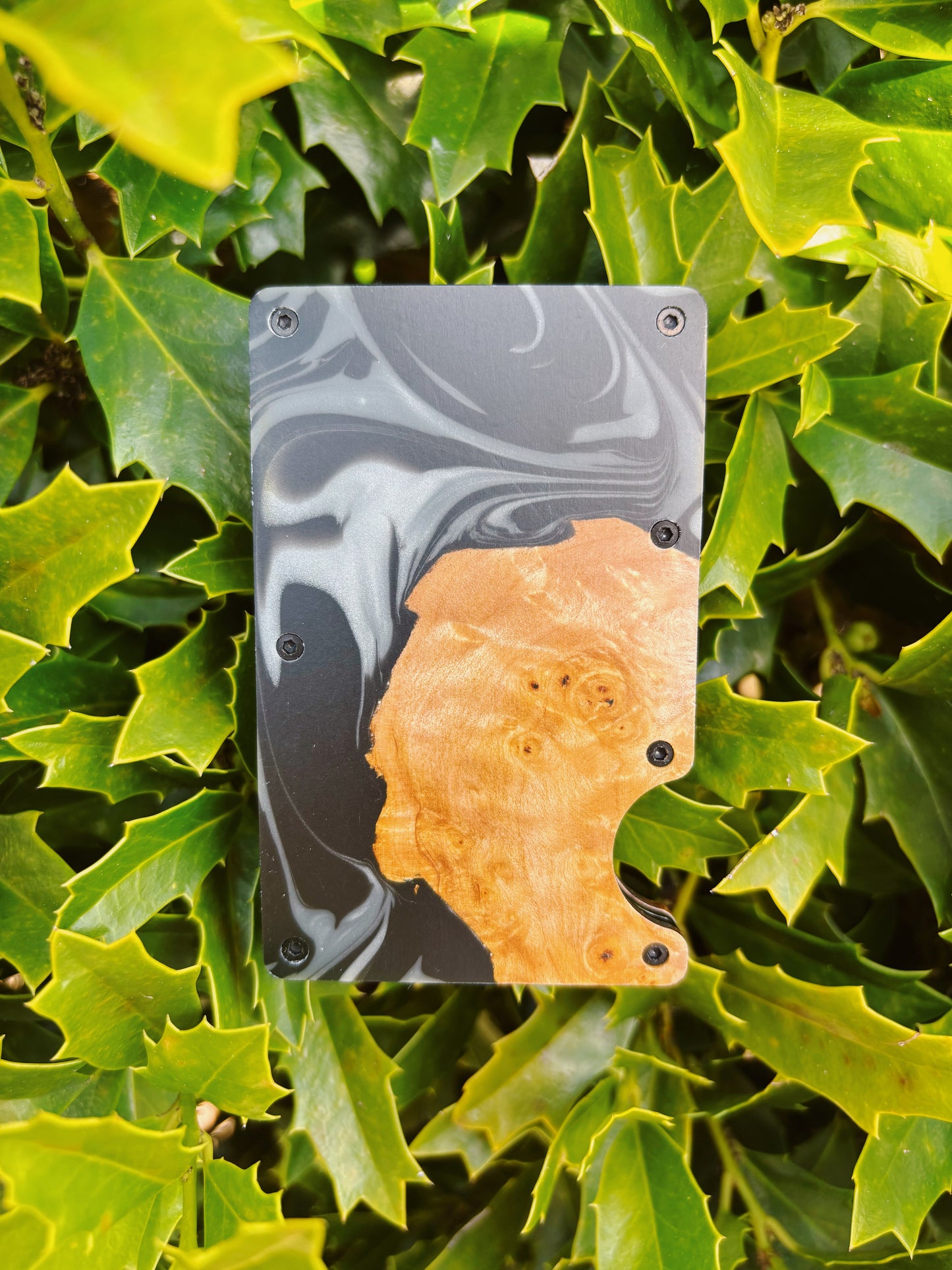 Wooden Element Wood And Resin Wallet