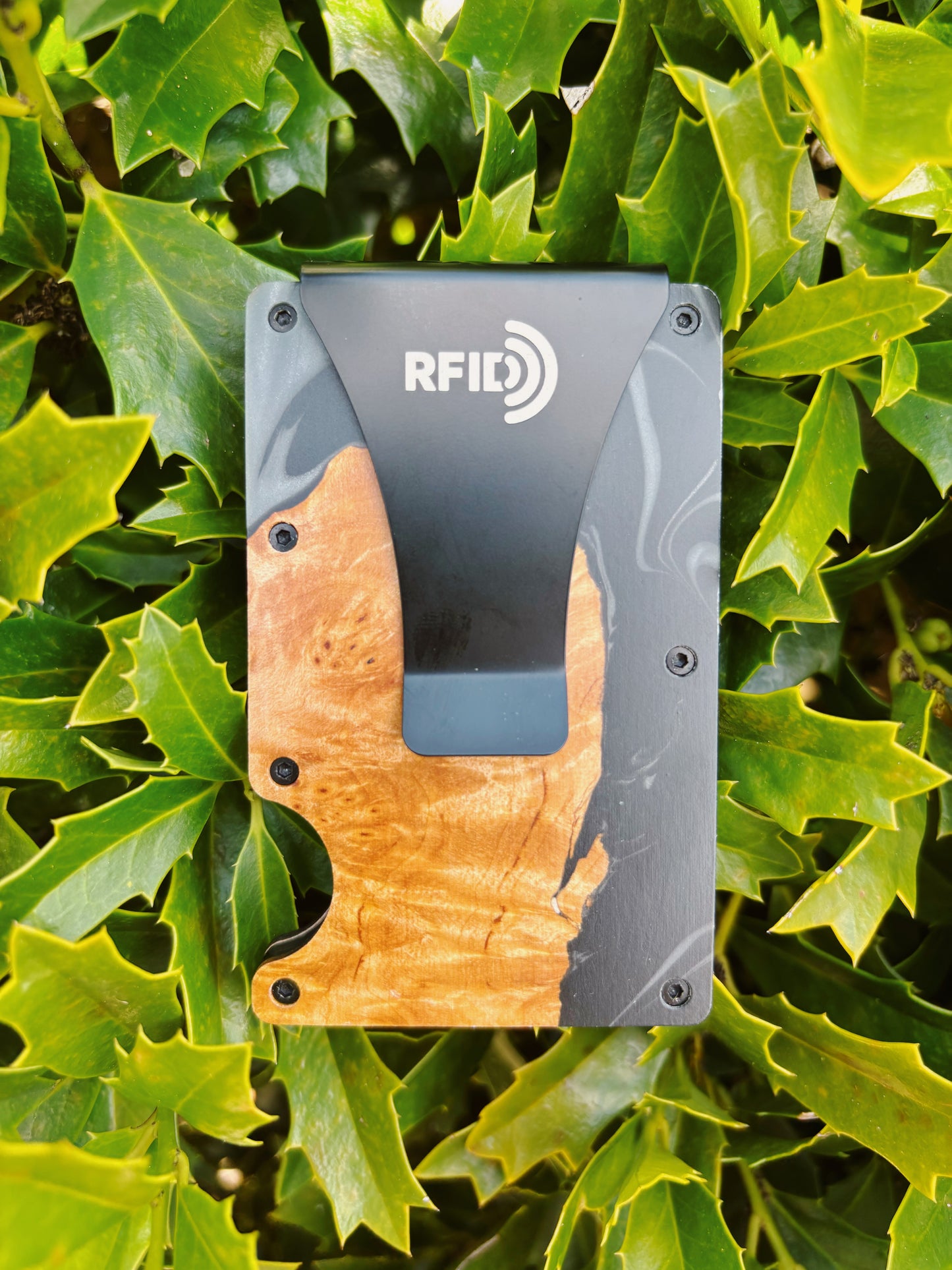 Wooden Element Wood And Resin Wallet