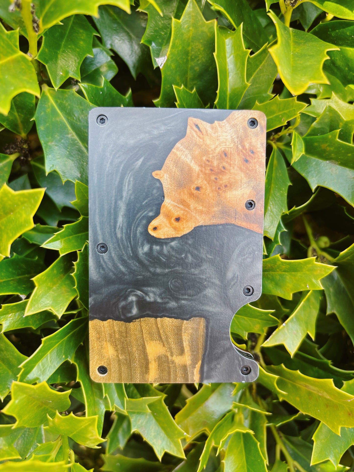 Wooden Element Wood And Resin Wallet