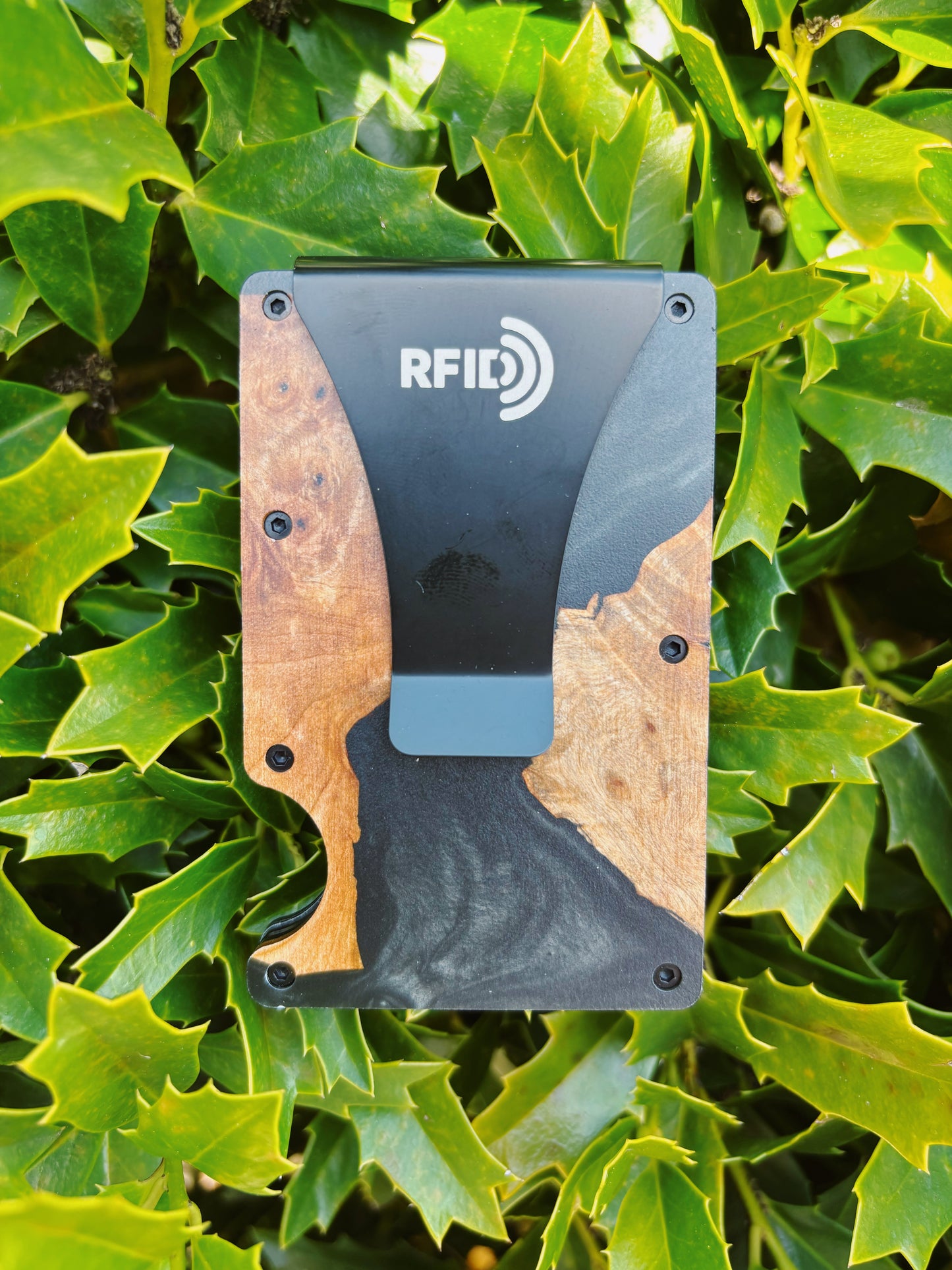 Wooden Element Wood And Resin Wallet
