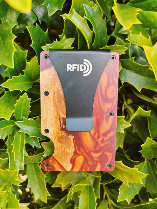 Wooden Element Wood And Resin Wallet