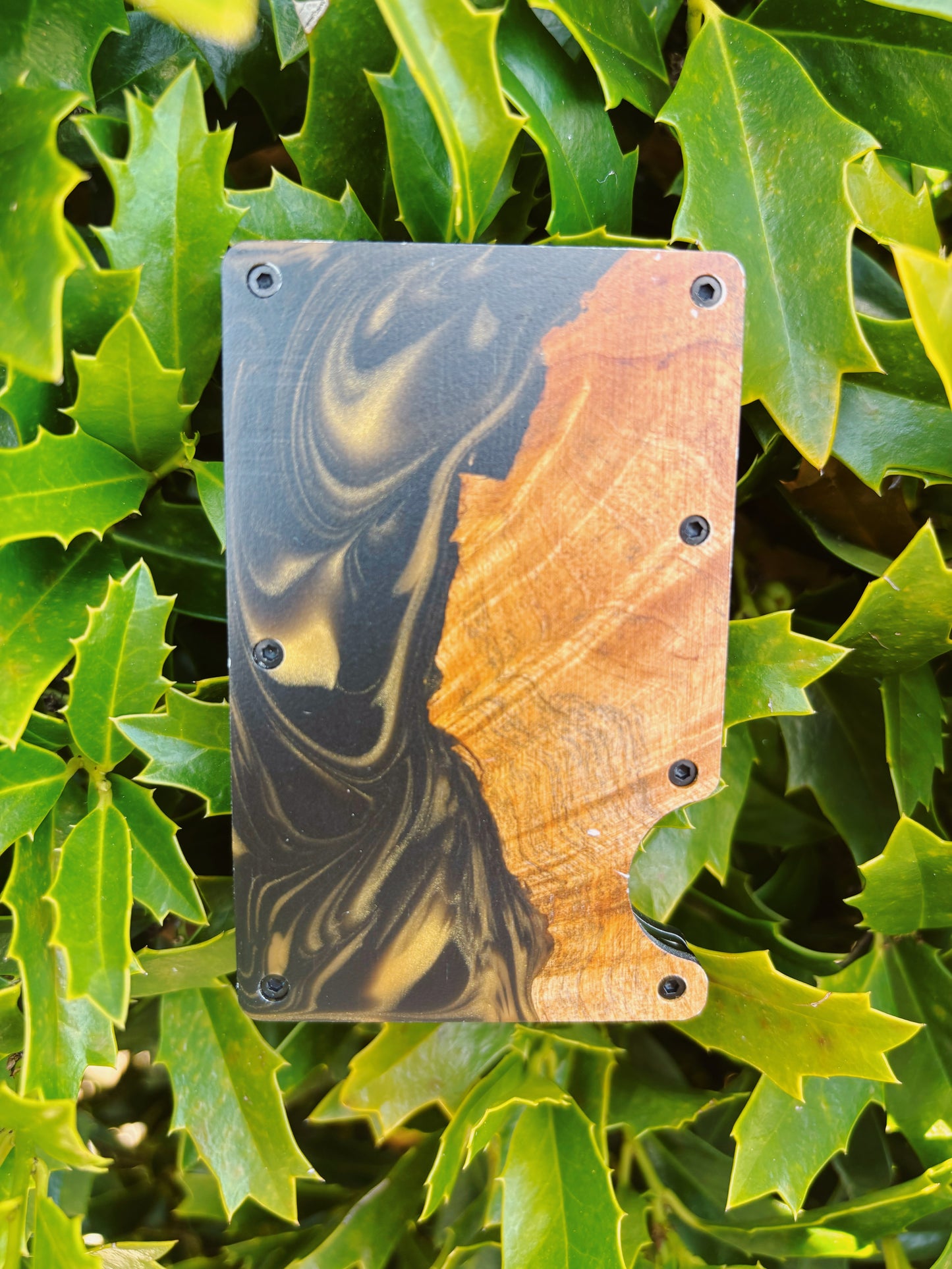 Wooden Element Wood And Resin Wallet