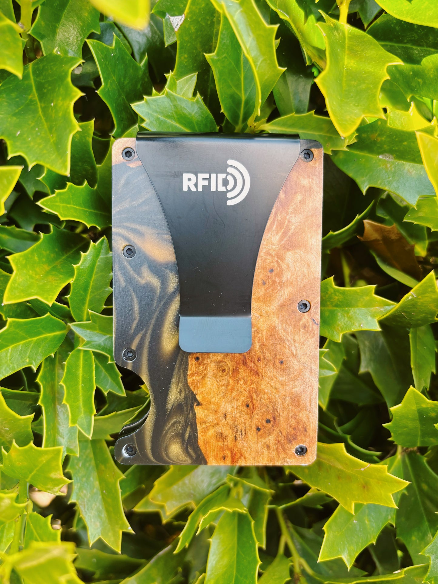 Wooden Element Wood And Resin Wallet