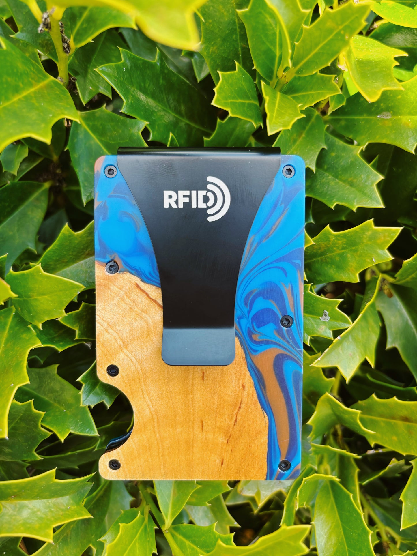 Wooden Element Wood And Resin Wallet
