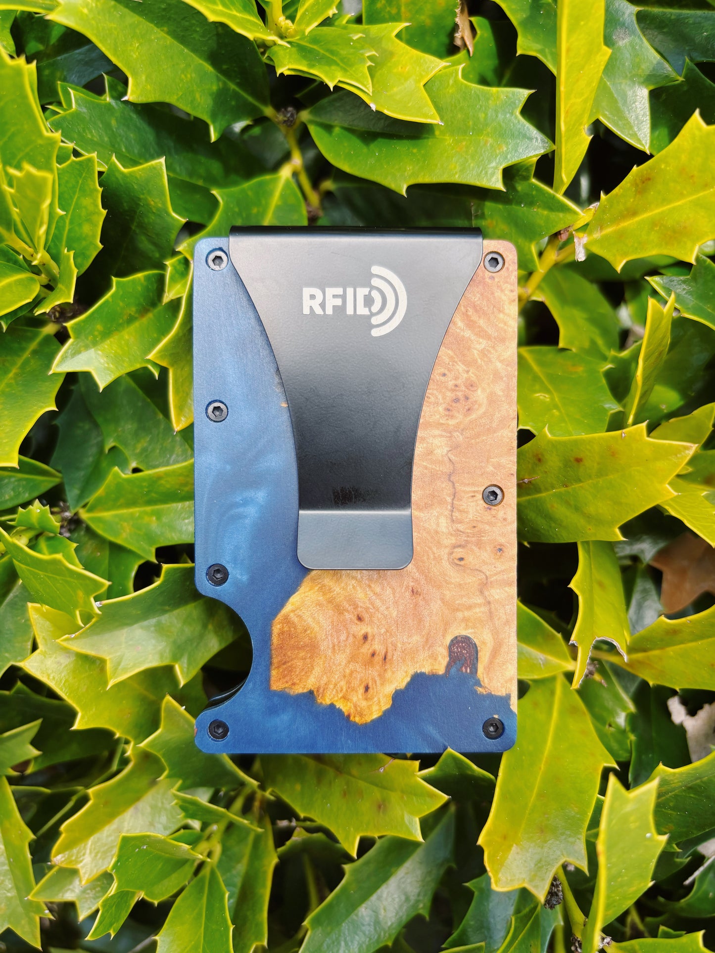 Wooden Element Wood And Resin Wallet