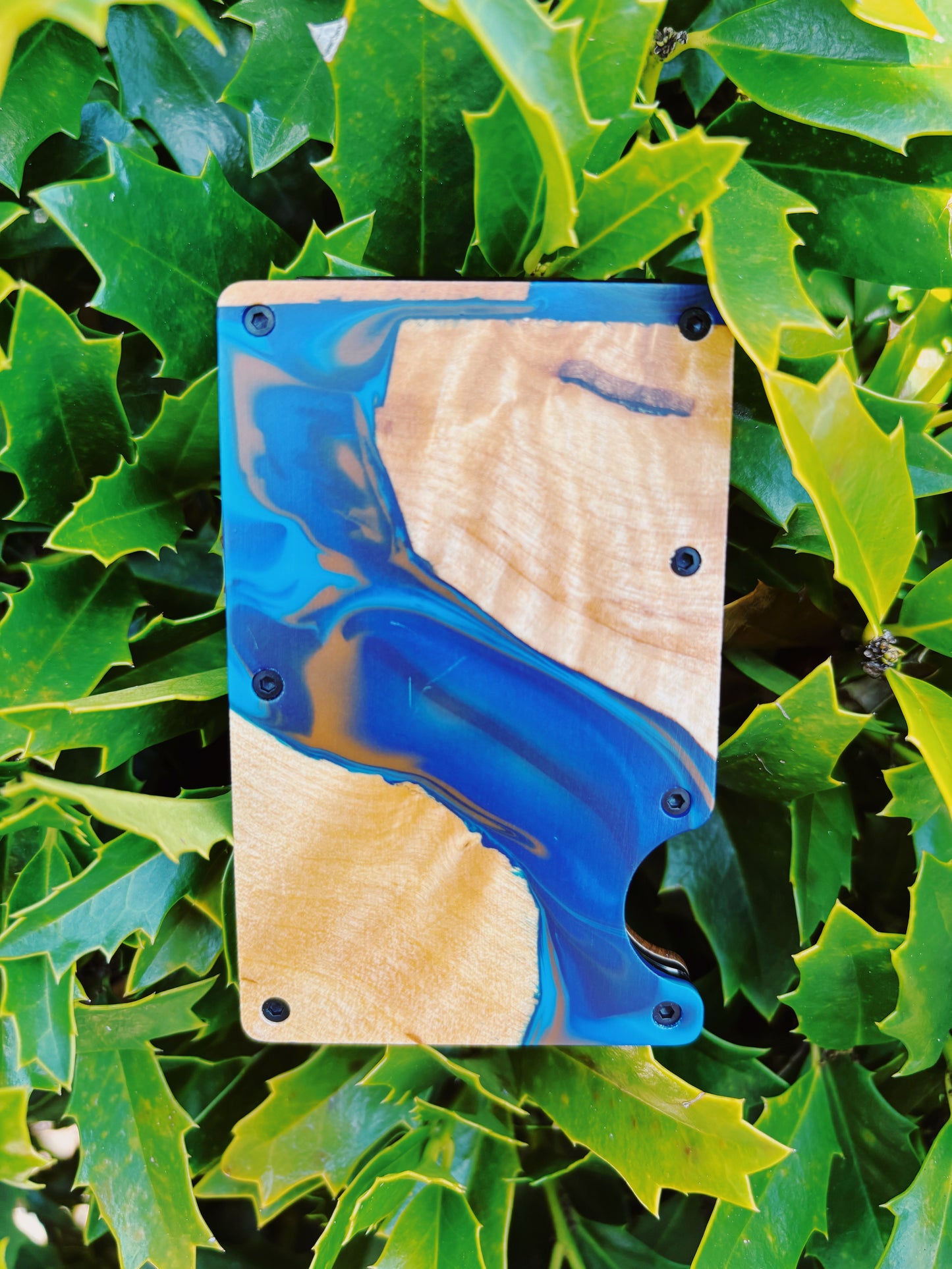 Wooden Element Wood And Resin Wallet