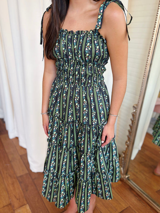 Pinch Women's Lyla Midi Dress | Black Floral