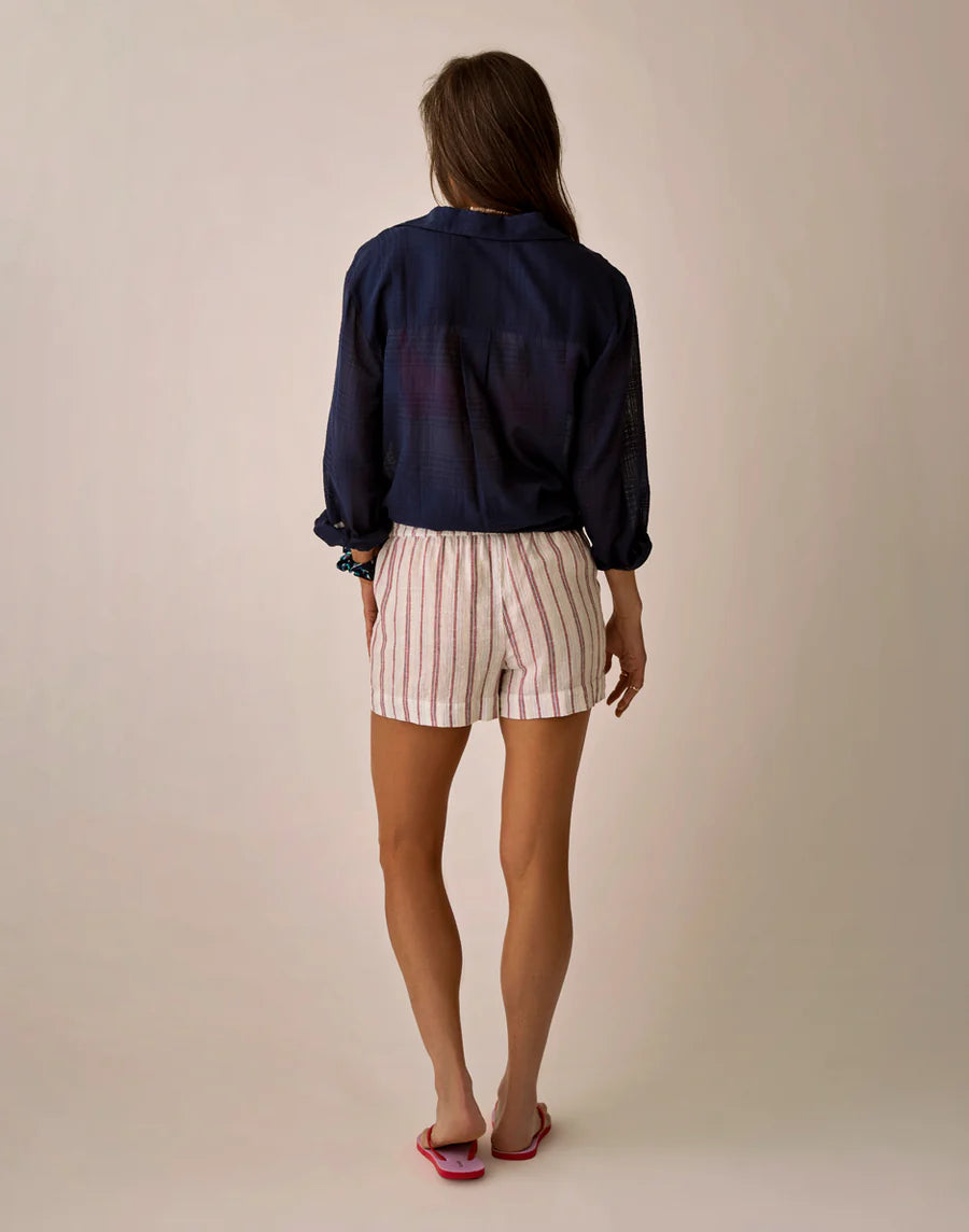 Carve Designs Hellie Linen Short Mid Rise Classic Short