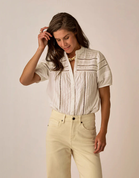 Carve Designs Gabby Voile Relaxed Buttondown Top
