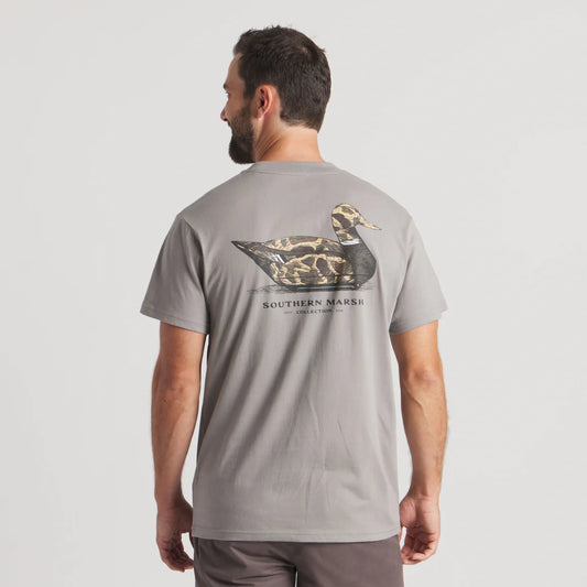 Southern Marsh Men's Vintage Duck Decoy Tee - Camo