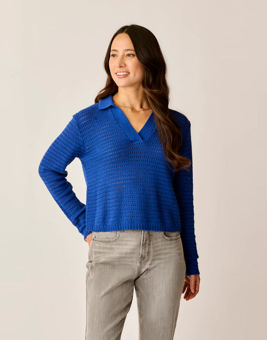 Carve Designs Morgan Polo Sweater