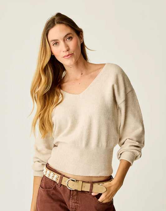 Carve Designs Ruth Reversible Fuzzy Sweater