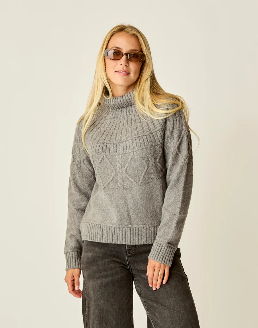 Carve Designs Neve Cable Turtleneck