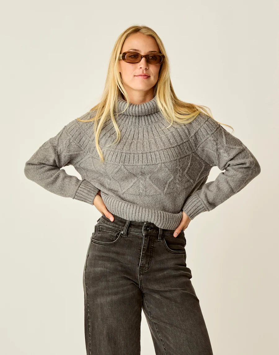 Carve Designs Neve Cable Turtleneck