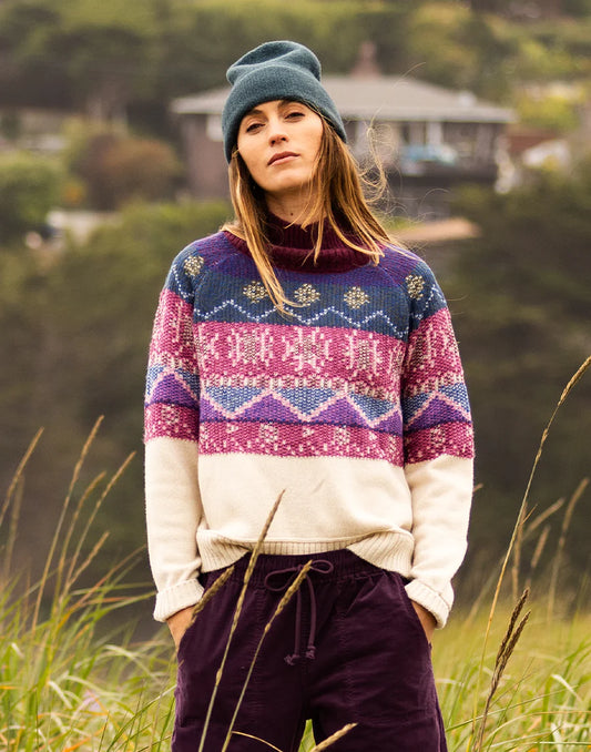 Carve Designs Neve Fair Isle Turtleneck