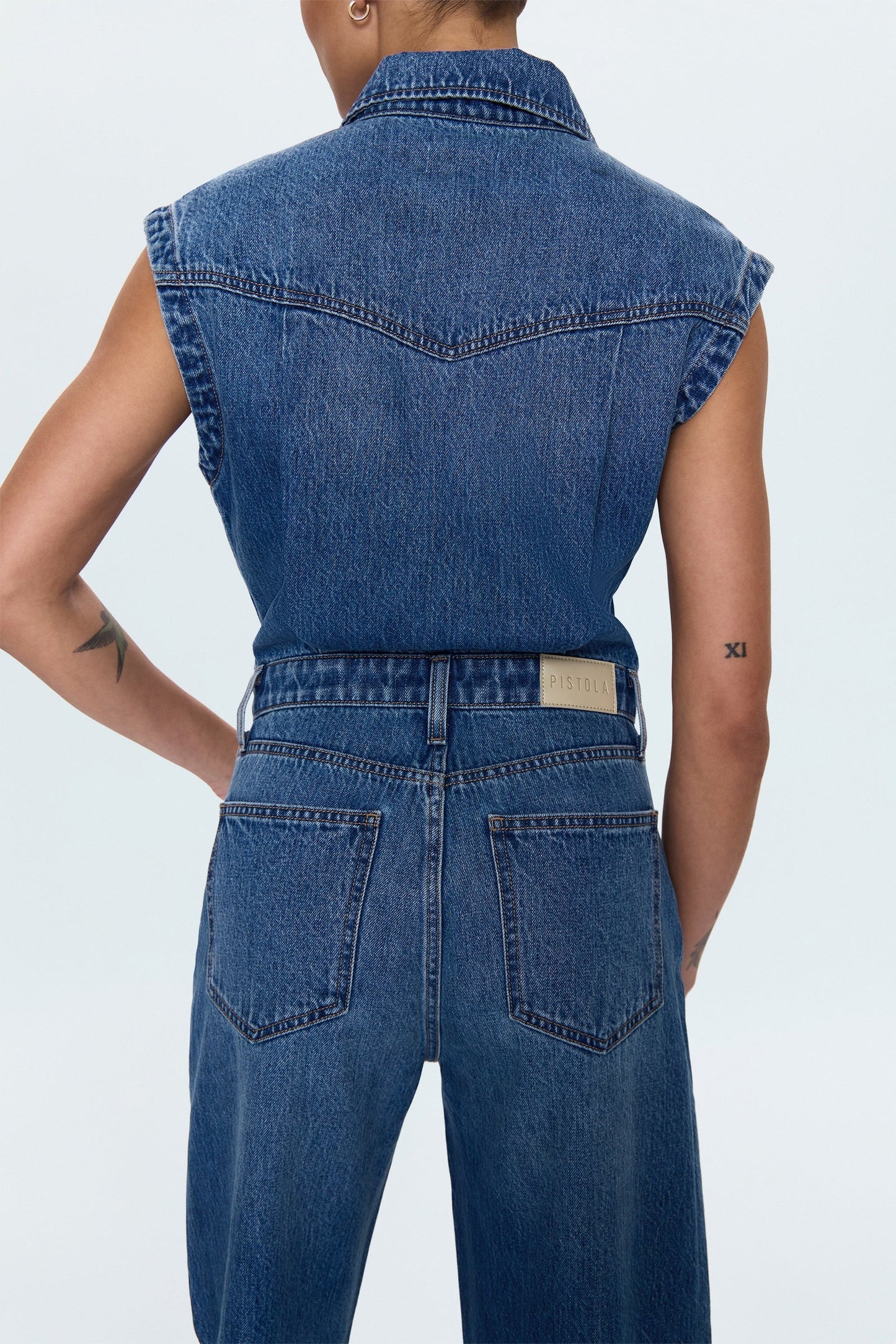 Pistola Ace Sleeveless Barrel Leg Jumpsuit - Fairview