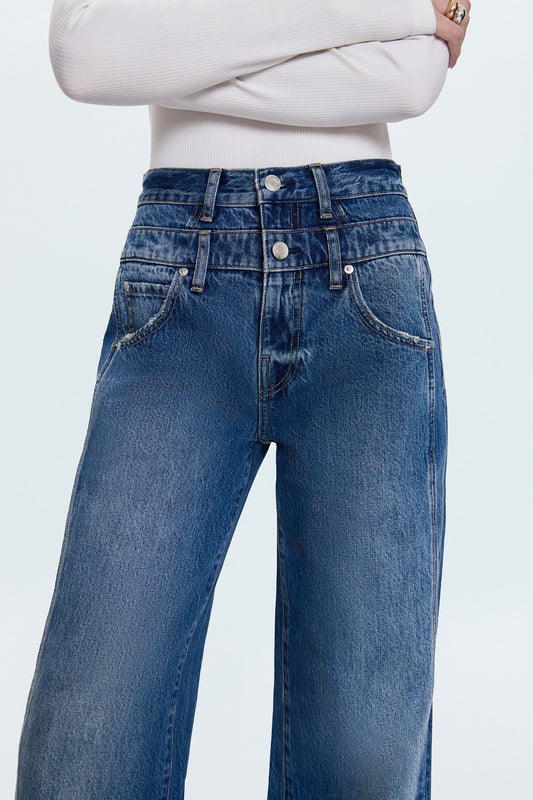 Pistola Caleb High Rise Relaxed Stacked Waist - Echo