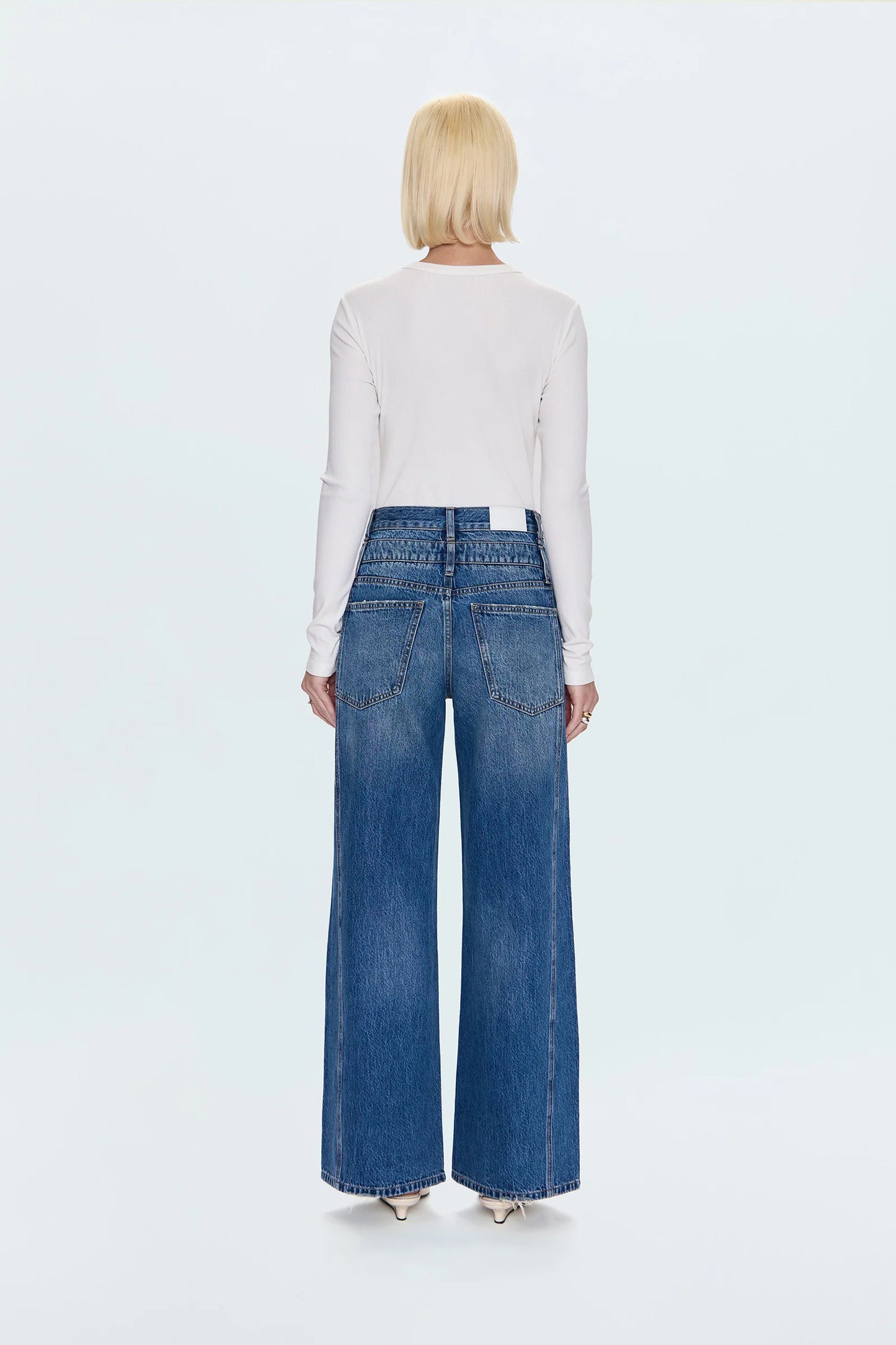 Pistola Caleb High Rise Relaxed Stacked Waist - Echo