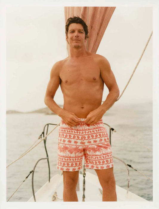 Fair Harbor Men's Bayberry Trunk- Orange Beach