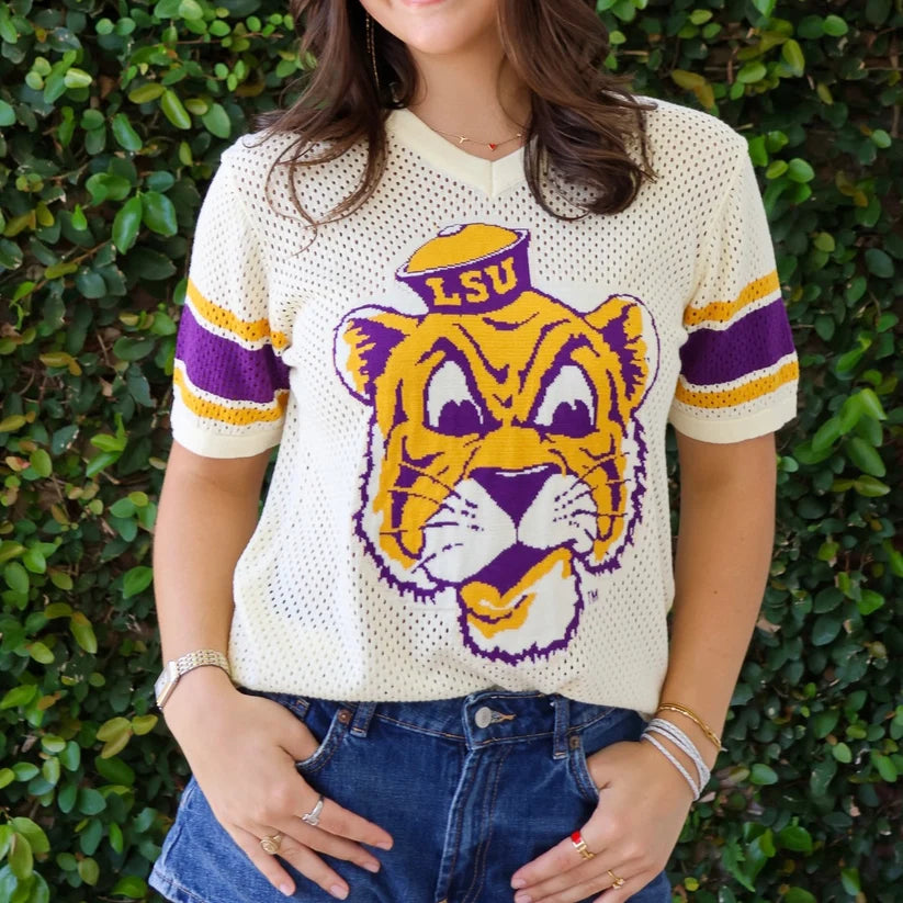 Nola Mercantile JT x LSU Sailor Mike Loose Knit Jersey