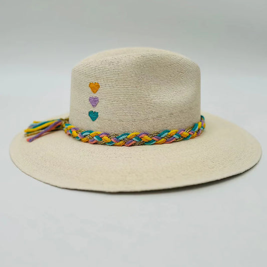 Baldiz Vertical Hearts Hat