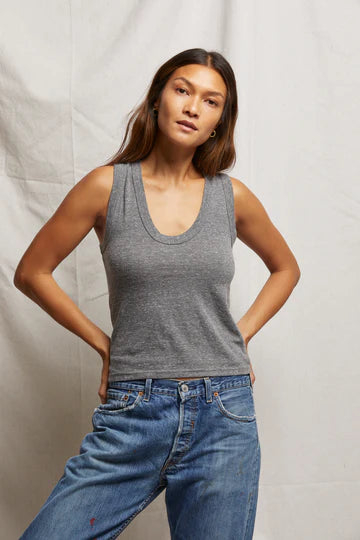 Perfectwhitetee Khara Crispy Lightweight U-Neck Tank