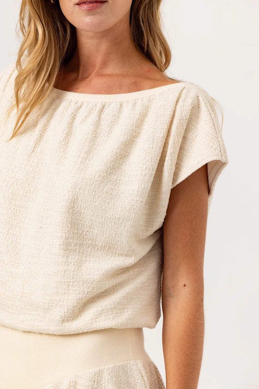 We Are Sundays Nessa Boucle Bubble Top