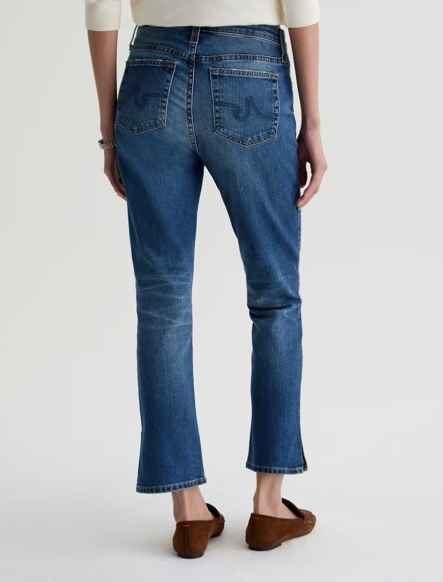 AG Mari Crop Jean Mid-Rise Slim Straight | 15 Years Prague