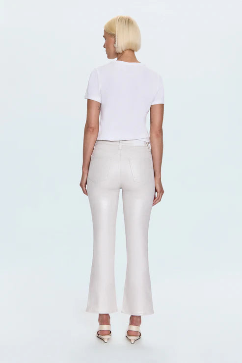 Pistola Lennon High Rise Crop Boot Jean- Ivory Luster