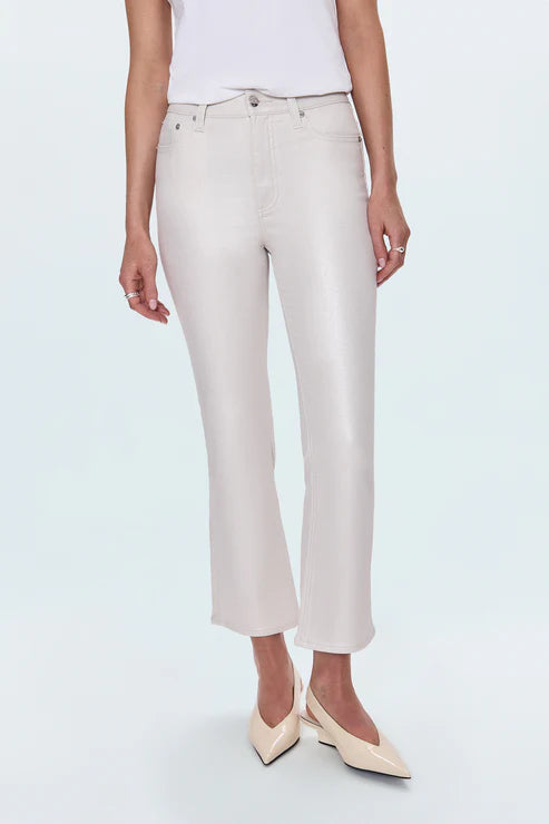 Pistola Lennon High Rise Crop Boot Jean- Ivory Luster