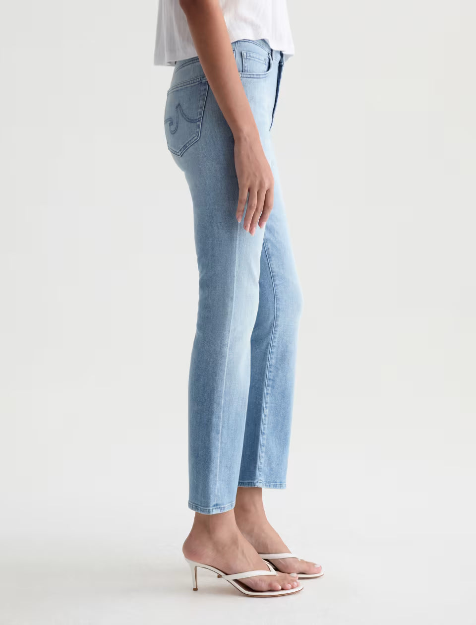 AG Farrah Boot Crop Jean Mid-Rise Fit | Flight