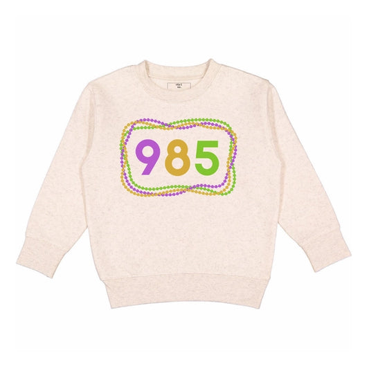 Ntrl Co. Local Code Kids Mardi Gras Crewneck