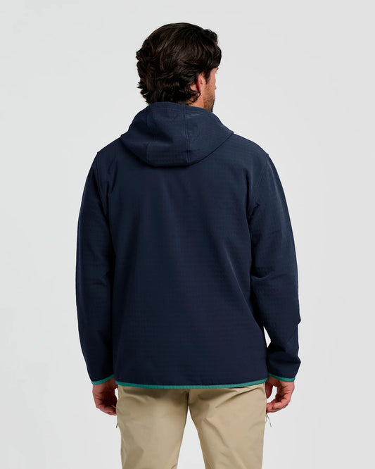 Free Fly Men's Gridback Fleece Anorak Hoodie