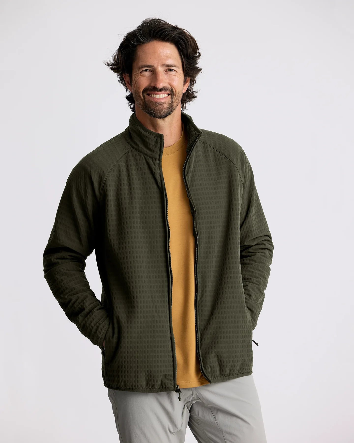 Free Fly Men's Gridback Fleece Jacket