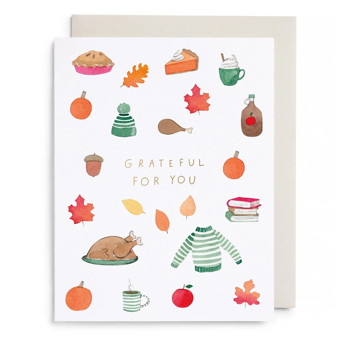 E.Frances Crisp & Cozy Thanksgiving Greeting Card