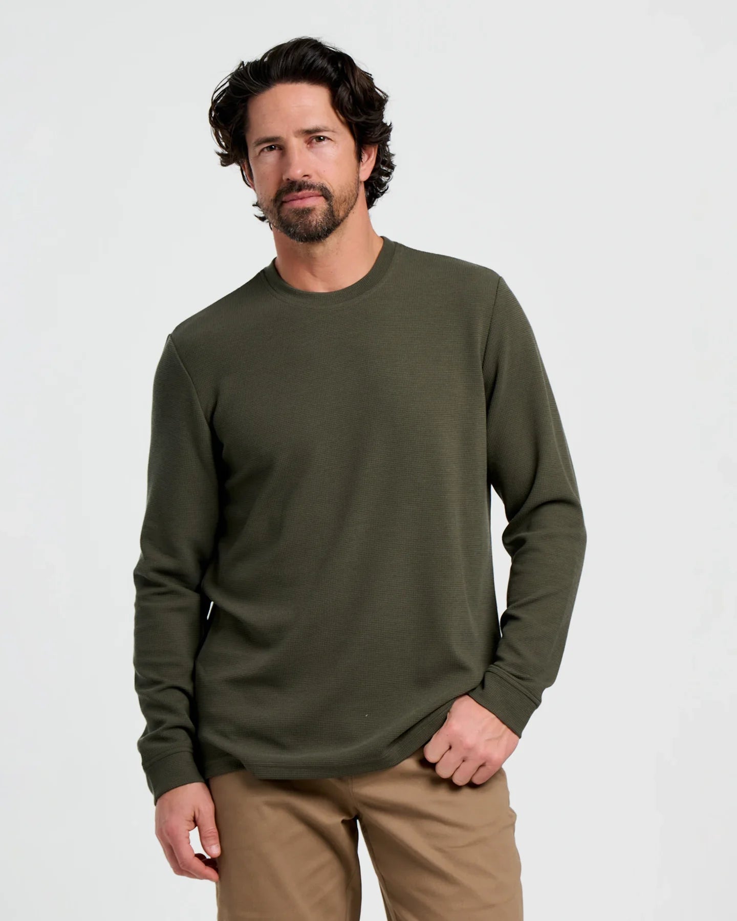 Free Fly Men's Waffle Crew