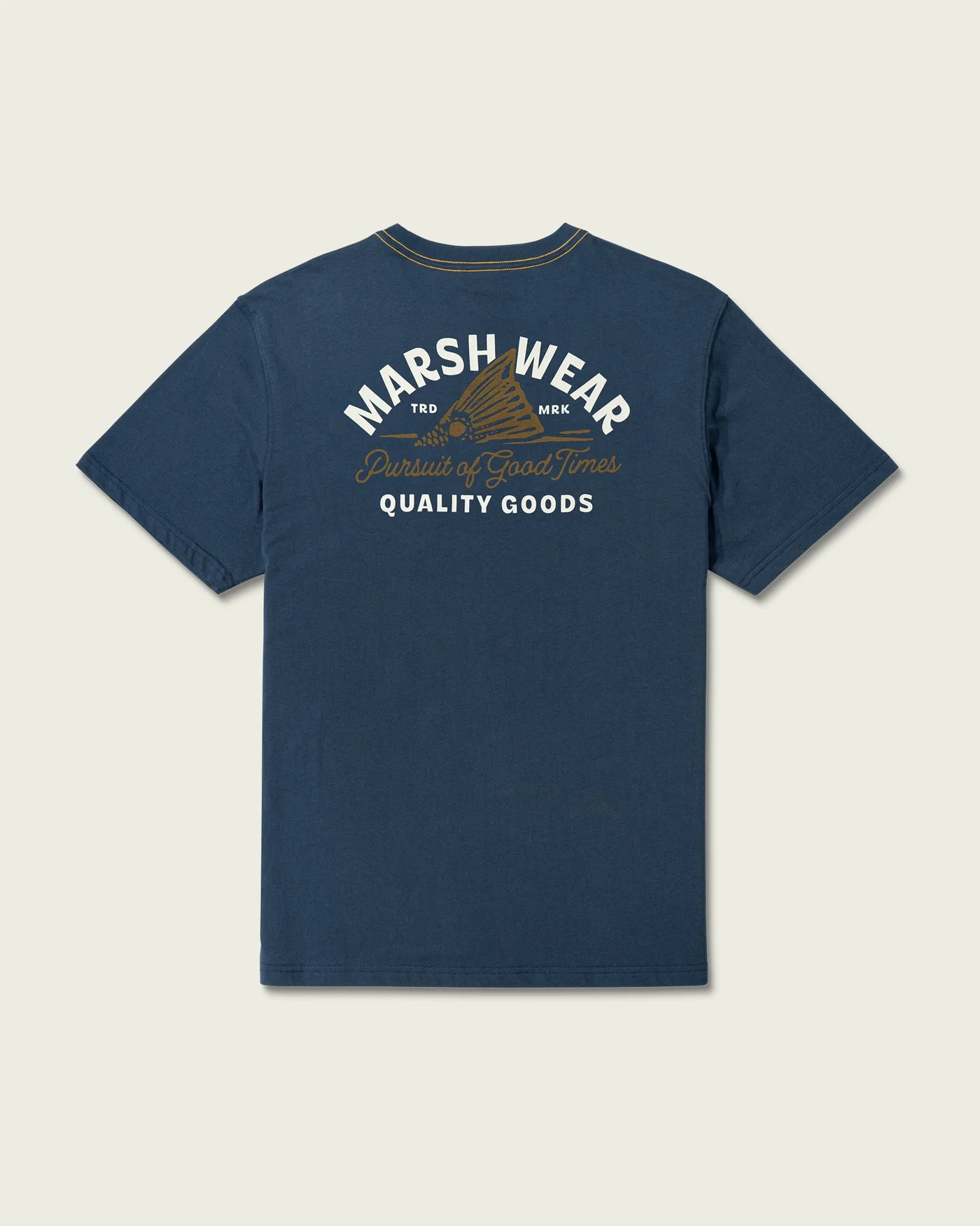 Marsh Wear Tailing Tide Graphic Tee- Dark Denim