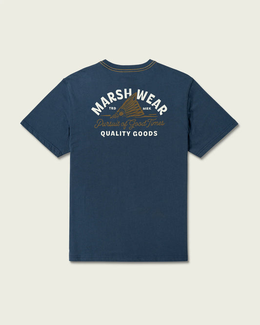 Marsh Wear Tailing Tide Graphic Tee- Dark Denim