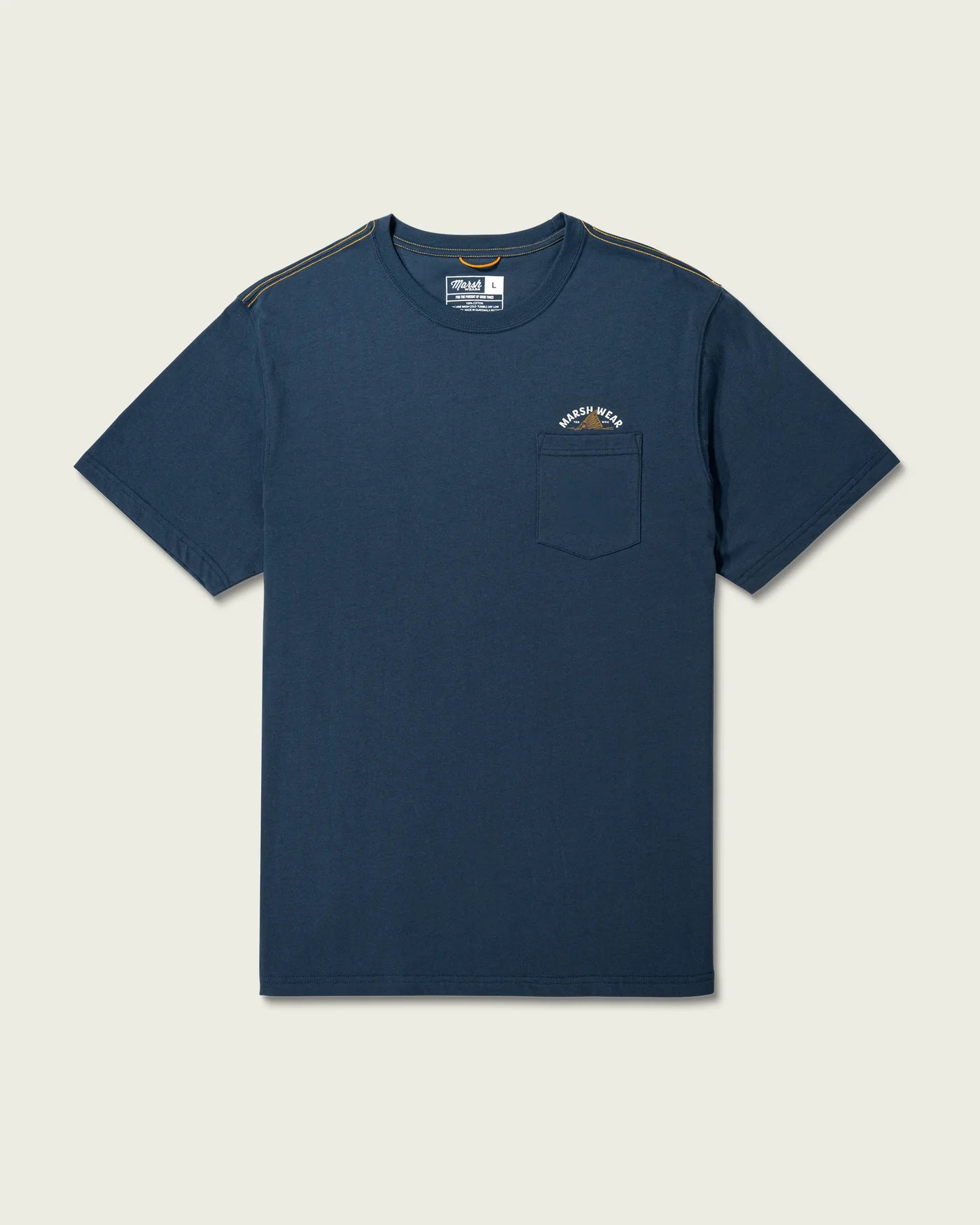 Marsh Wear Tailing Tide Graphic Tee- Dark Denim
