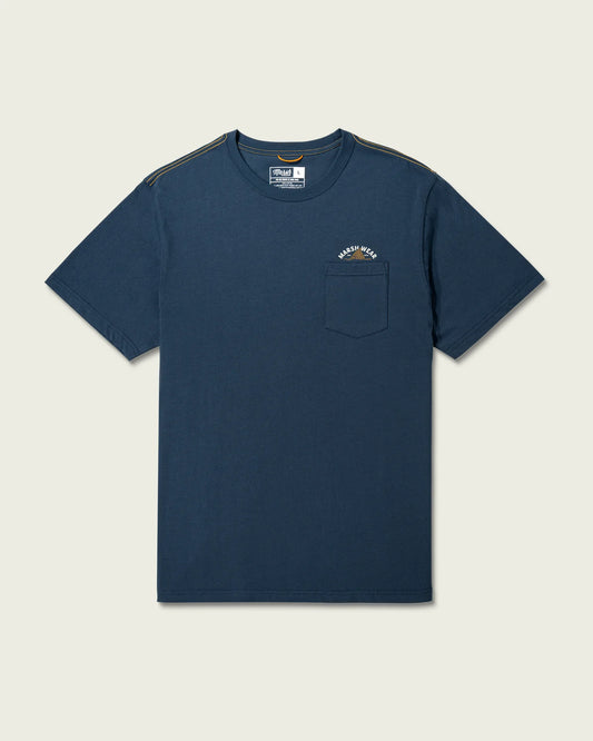 Marsh Wear Tailing Tide Graphic Tee- Dark Denim