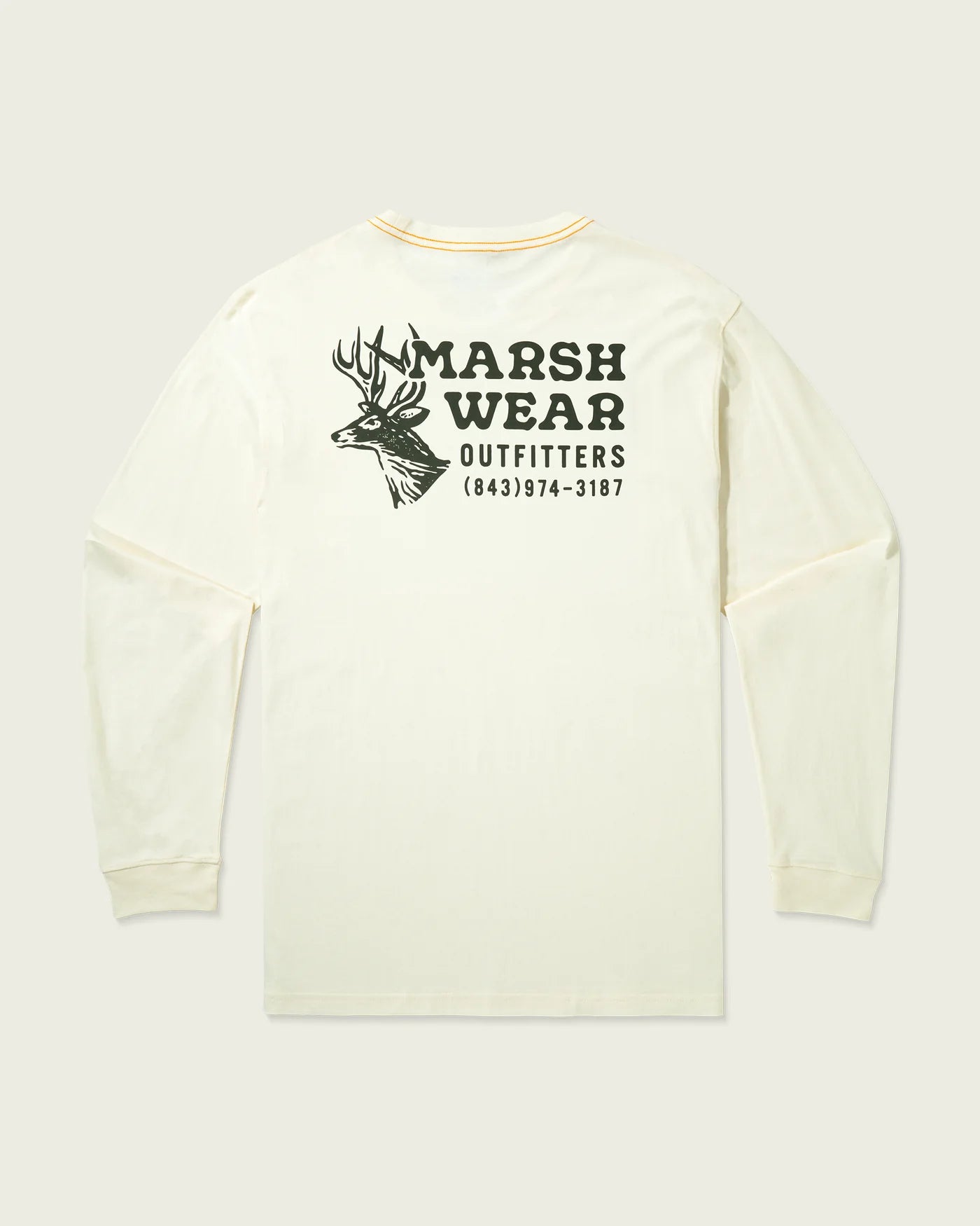 Marsh Wear Outfitter Long Sleeve Graphic Tee- Vintage White