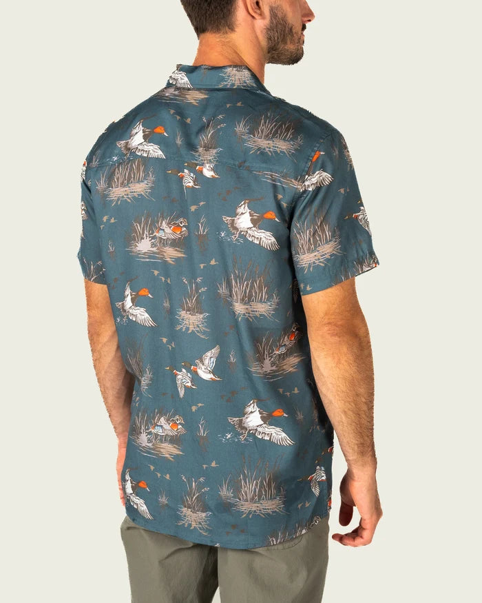 Marsh Wear Hagood Printed Short Sleeve Button Down