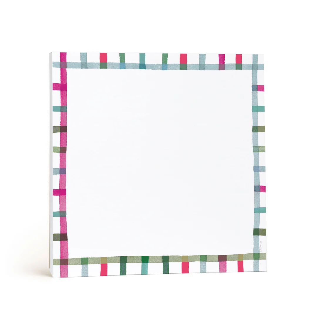E.Frances Happy Plaid Chunky Notepad