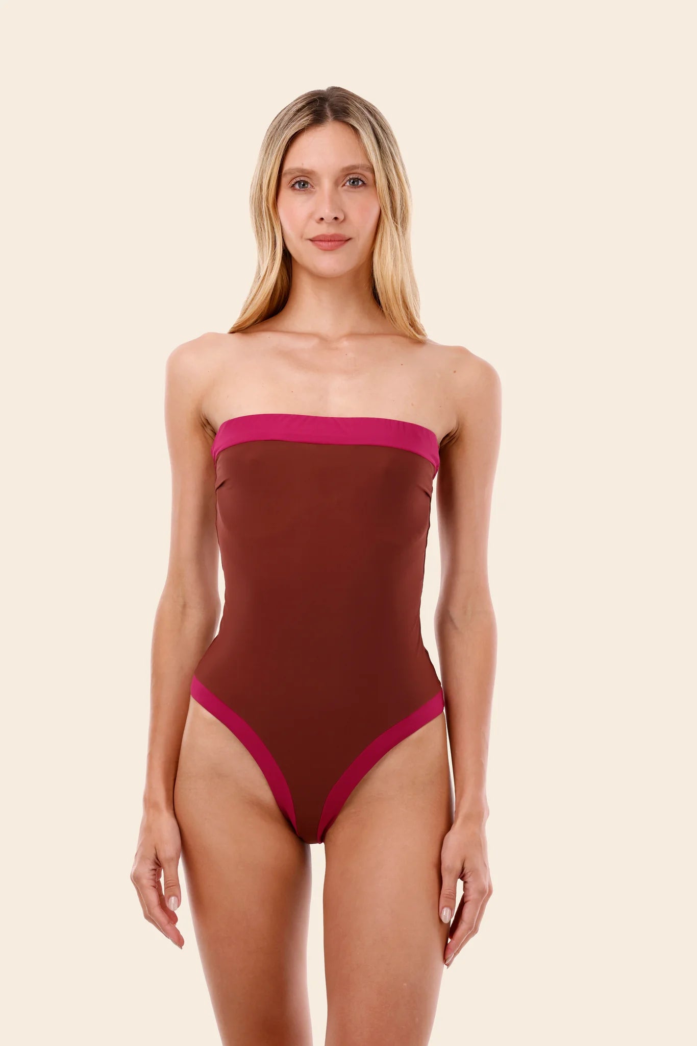 Malai Raspberry Color Blend Lunaria One Piece