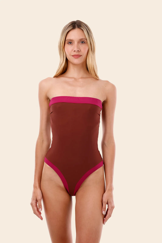 Malai Raspberry Color Blend Lunaria One Piece
